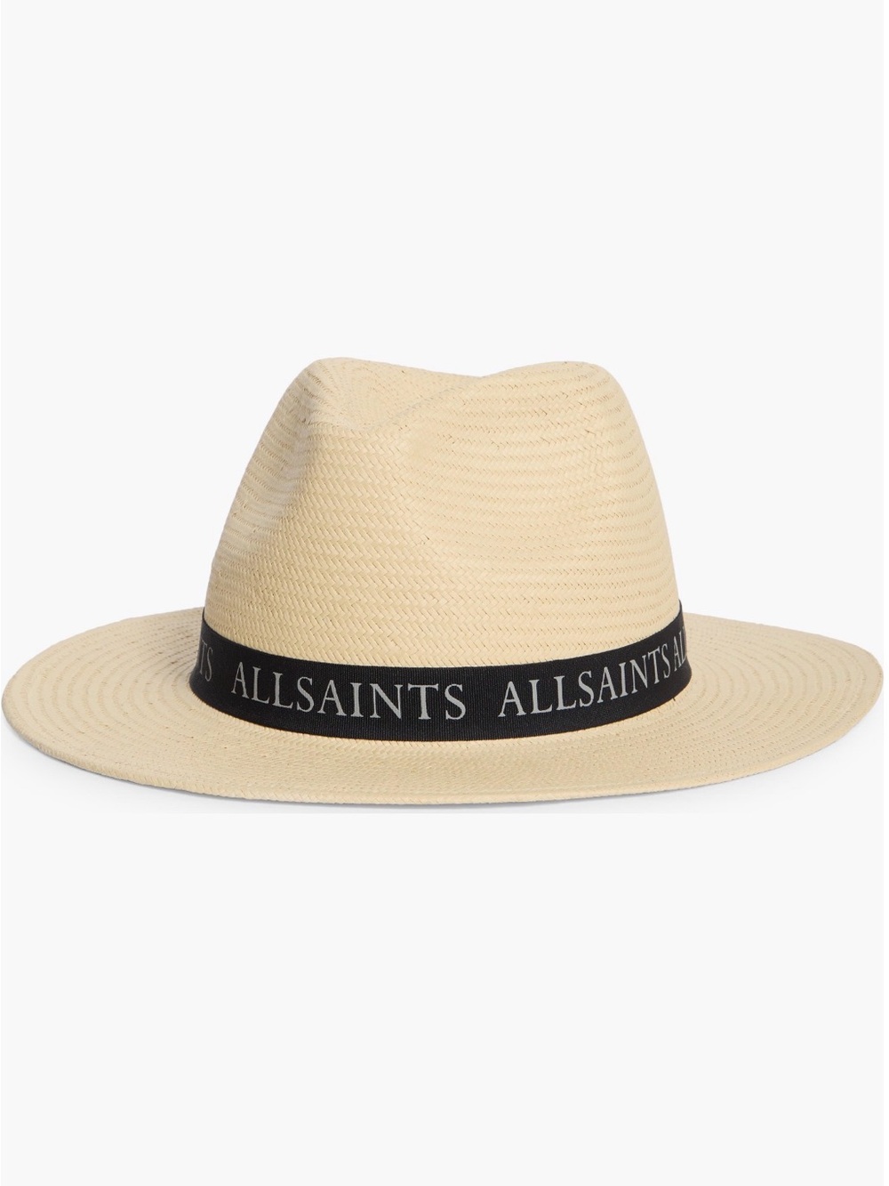All Saints Straw Fedora Hat